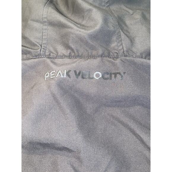 Peak Velocity Mens Blue Gray Hooded Zipper Jacket Size XL - Picture 7 of 9